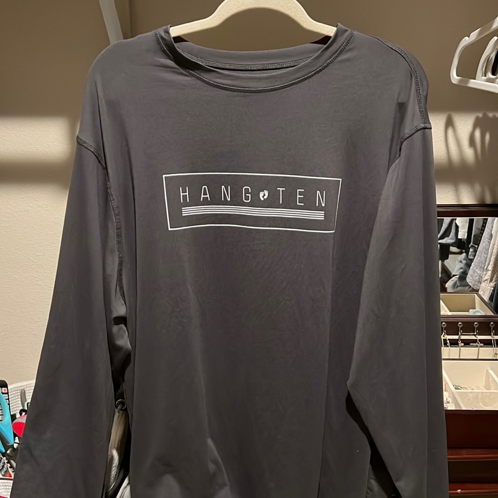 Hang Ten Men’s Long Sleeve Sun Tee Shirt UPF 50+ Protection & Soft Feel - Picture 2 of 6